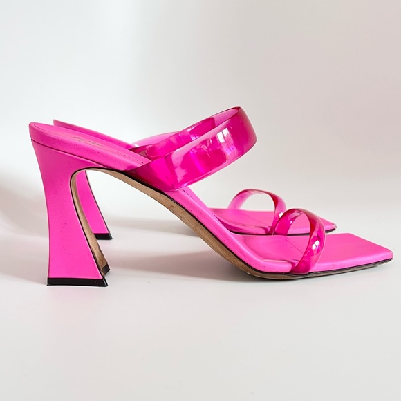 Giuseppe Zanotti Pink Flaminia Plexi Double-Strap Sandals IT36|US6 $695 - Picture 7 of 16
